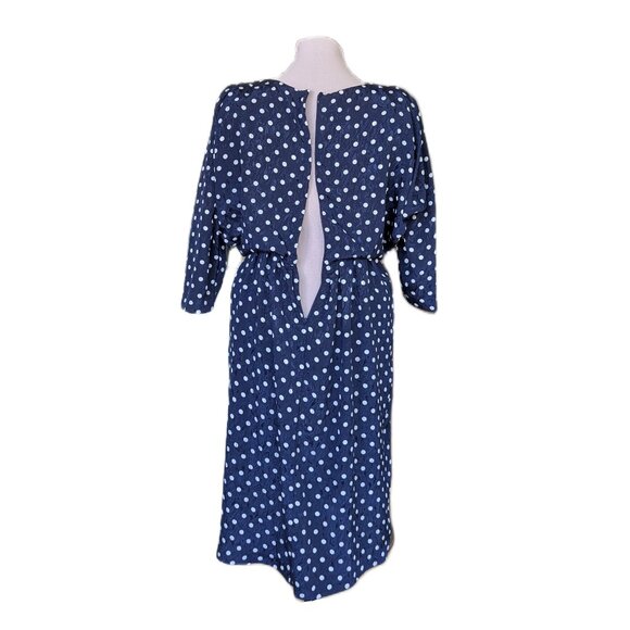 80s Polka Dot Dress - Picture 2 of 6